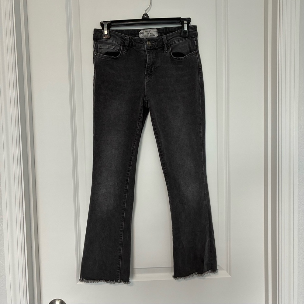 Free People Charcoal Denim Pants Women’s Size 26